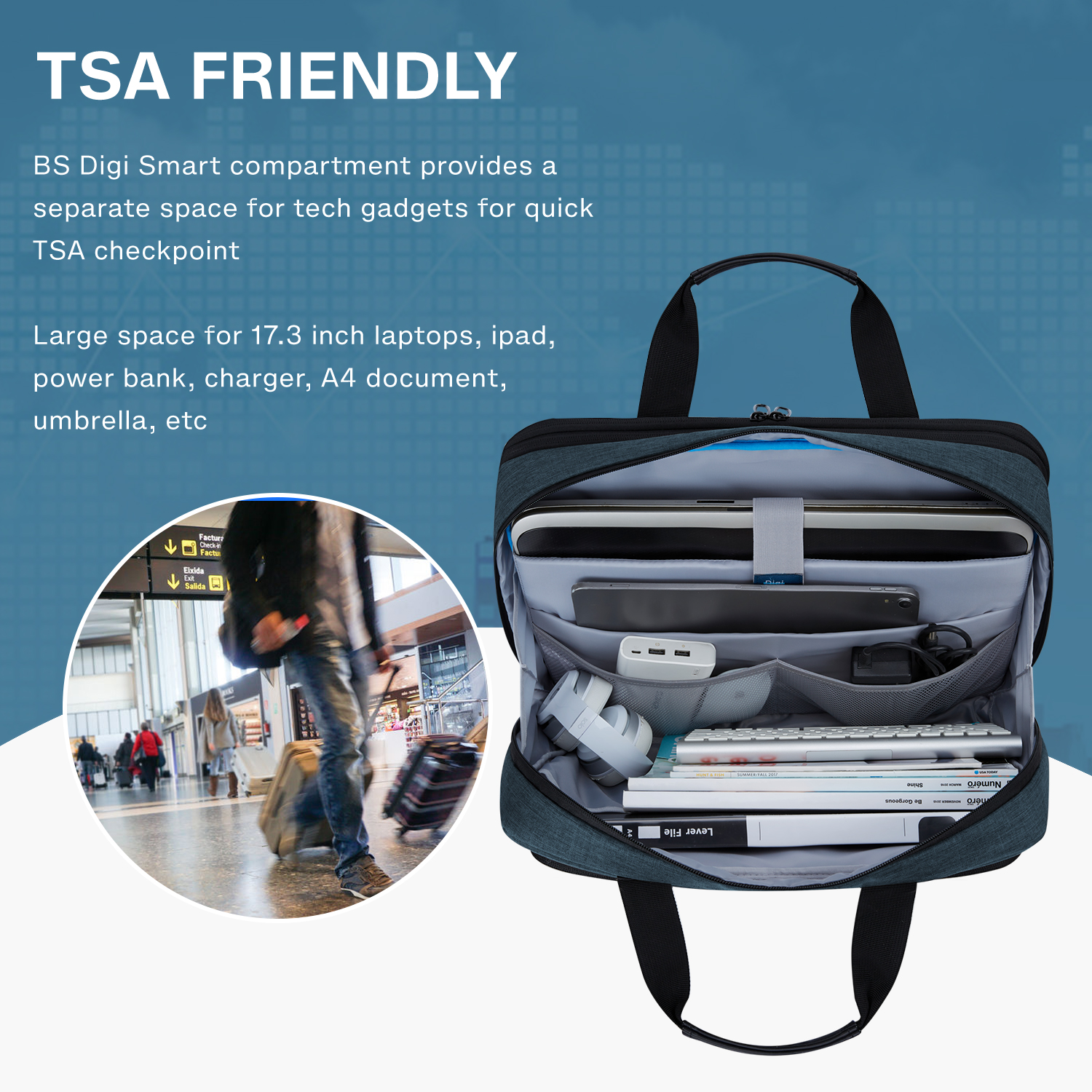BAGSMART 17.3 Inch Laptop Bag  - Laptop Backpack 15.6 评论和价格