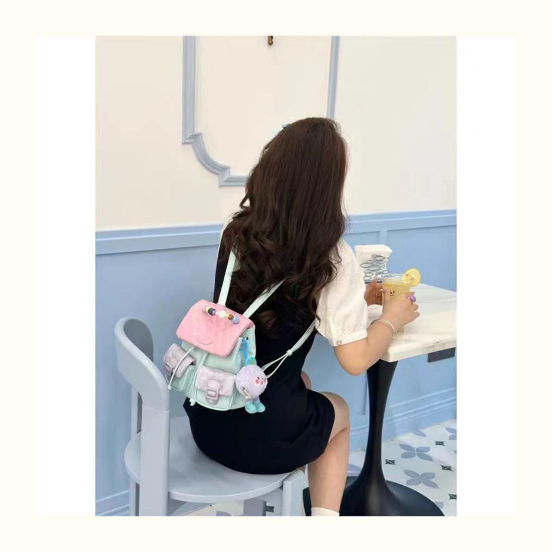 JIAERDI Sweet Cute Y2k Mochila - Leather Backpack Vintage 评论和价格