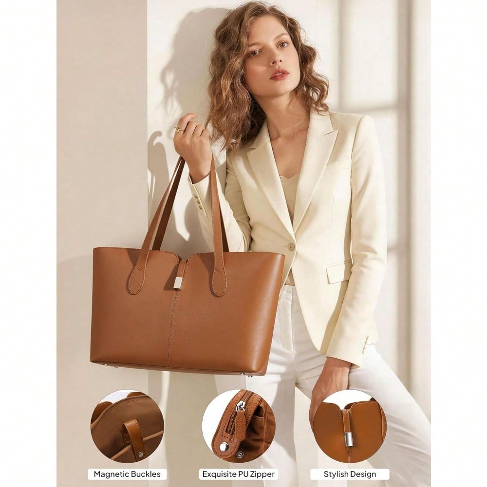 Laptop Tote Bag For Women With - Laptop Sleeve Removable 评论和价格